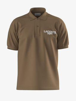 Lacoste - Men Brown Solid/Plain Polo T-Shirt