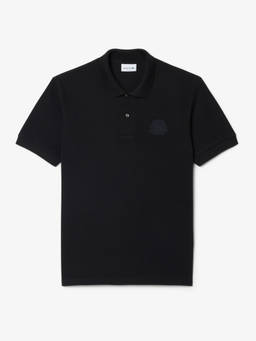 Lacoste - Men Black Textured Polo T-Shirt