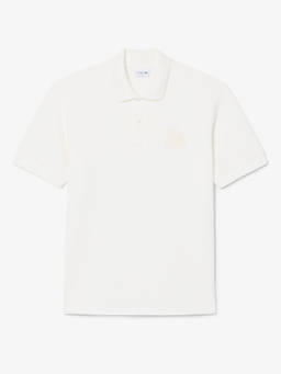 Lacoste - Men White Textured Polo T-Shirt