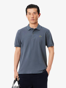 Lacoste - Men Grey Textured Polo T-Shirt