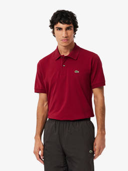 Lacoste - Men Red Textured Polo T-Shirt