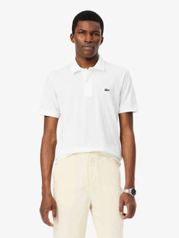 Lacoste - Men White Textured Polo T-Shirt