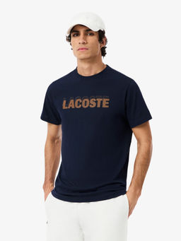 Lacoste - Men Blue Typography T-Shirt