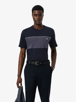 Lacoste - Men Black Colorblock T-Shirt