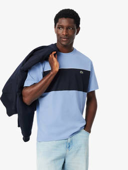 Lacoste - Men Blue Colorblock T-Shirt