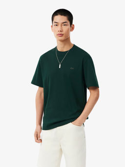 Lacoste - Men Green Solid/Plain T-Shirt