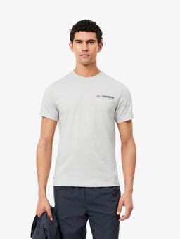 Lacoste - Men Grey Solid/Plain T-Shirt