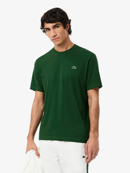 Lacoste - Men Green Solid/Plain T-Shirt