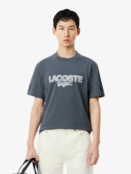 Lacoste - Men Grey Typography T-Shirt