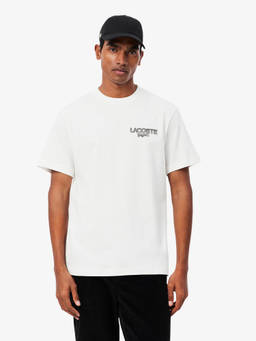 Lacoste - Men White Graphic T-Shirt