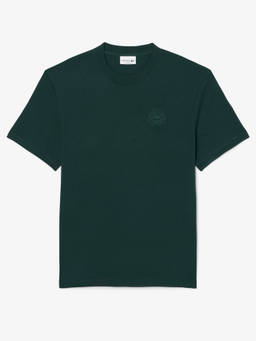 Lacoste - Men Green Textured T-Shirt