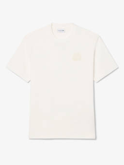 Lacoste - Men White Textured T-Shirt