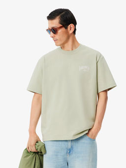 Lacoste - Men Green Solid/Plain T-Shirt