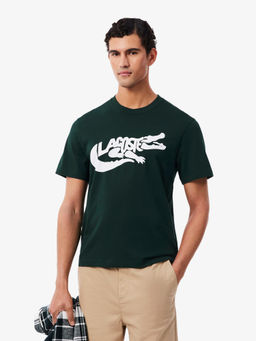 Lacoste - Men Green Graphic T-Shirt