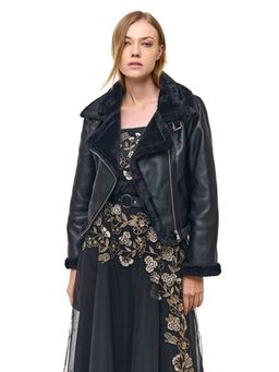 Cover Story - Black Pu Leather Jacket