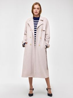 Cover Story - Off White Long Overcoat