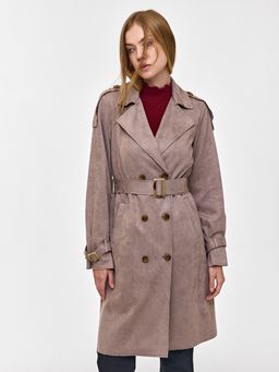 Cover Story - Grey Over Coat with Belt