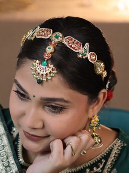 Viana Jewels - Aadya Maangtikka Multi Color Hair Band