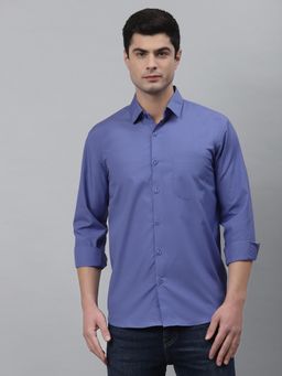 NEUDIS - Men Blue Full Sleeves Casual Shirt