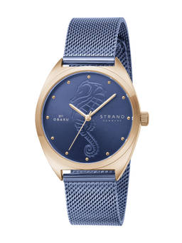 Strand by Obaku - Seahorse Ocean Blue Dial Quartz Watch For Women (S719LXVLML-DSH)