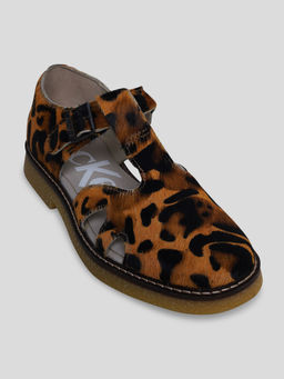 Kickers - Women Leryne Brown Leop Sandals