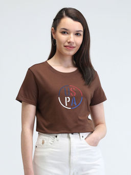 U.S. POLO ASSN. - Brown Regular Fit T-Shirt