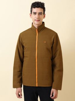 Allen Solly - Men Olive Solid Full Sleeves Casual Jacket