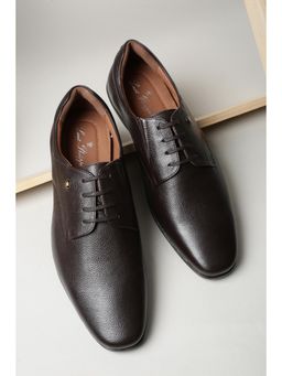 Louis Philippe - Men Brown Leather Derbies