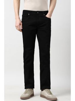 Peter England - Men Black Dark Wash Classic Jeans