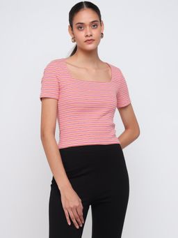 Cover Story - Pink Stripes Top