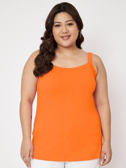 BRINNS - Orange Plus Size Non-Padded Camisole Top