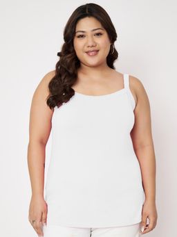 BRINNS - White Plus Size Non-Padded Camisole Top