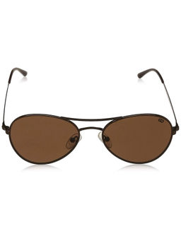 Gio Collection - UV Protected Aviator Unisex Sunglasses - Black Frame