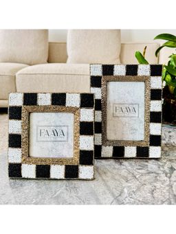 Faaya Gifting - Timeless Mumbai Stripe Embroidered Frame (Pack of 2)