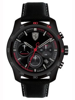 Scuderia Ferrari - PRIMATO 0830446 Chronograph Black Dial Watch for Men