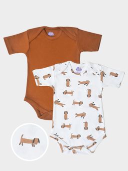 Mi Arcus - Printed Short Sleeve Rompers (Pack of 2)