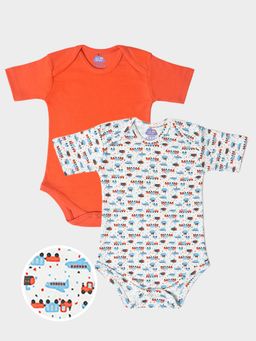 Mi Arcus - Printed Short Sleeve Rompers (Pack of 2)