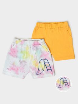 Mi Arcus - Kids Tie & Dyed Shorts (Pack of 2)