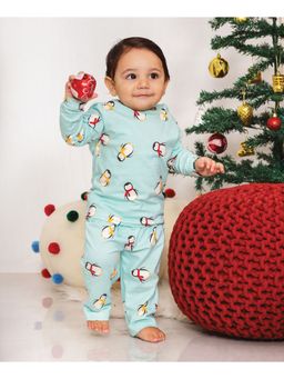 Mi Arcus - Fun Days Unisex Penguin Slumber Full Sleeve Tee & Pyjama (Set of 2)