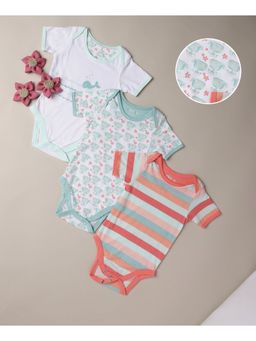 Mi Arcus - Whale Print Baby Boy Romper (Pack of 3)