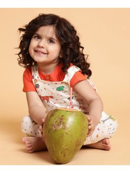 Mi Arcus - Forest Print Unisex Dungaree with T-Shirt (Set of 2)