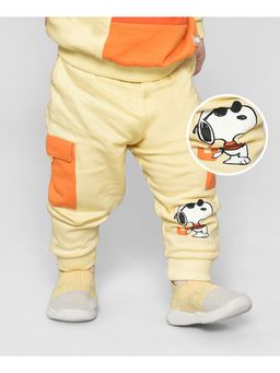 Mi Arcus - Peanuts Printed Cargo Jogger for Boys Cream
