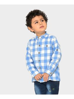 Mi Arcus - Boys Check Printed Cotton Flannel Shirt