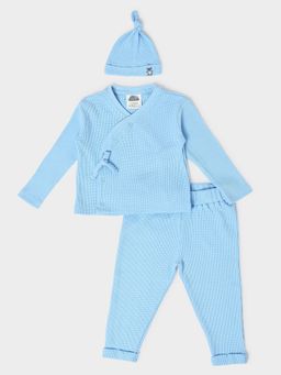Mi Arcus - Kids Knitted Wrapover with Pyjama & Cap (Set of 3)