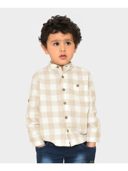 Mi Arcus - Boys Check Print Shirt with Bands