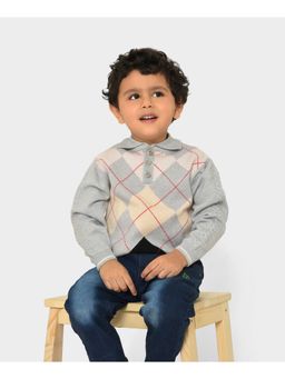 Mi Arcus - Kids Knitted Grey Sweater