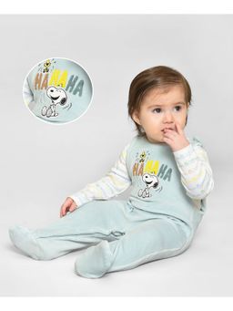 Mi Arcus - Peanuts Printed Dungaree Style Sleepsuit for Kids (Set of 2)