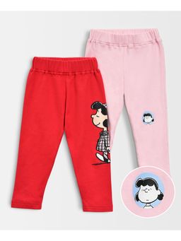 Mi Arcus - Peanuts Printed Cotton Leggings for Baby Girl (Pack of 2)