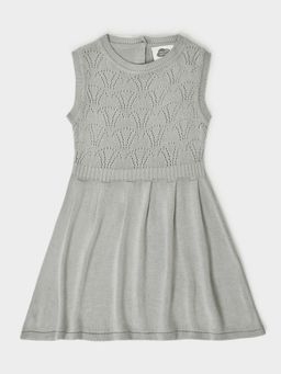 Mi Arcus - Baby Girl Knitted Knee Length Dress