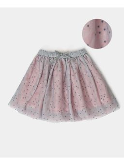 Mi Arcus - Baby Girl Tulle Tutu Skirt Grey & Peach